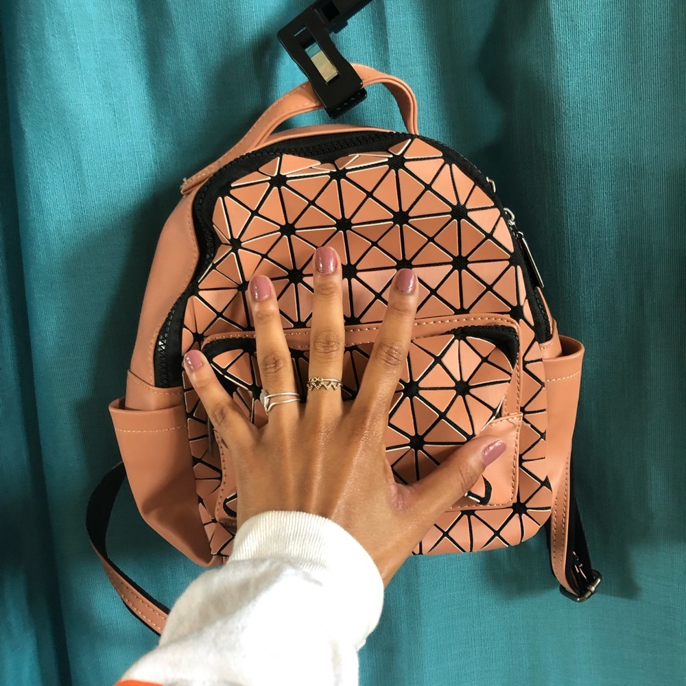 Geometric Mini Backpack - image 3